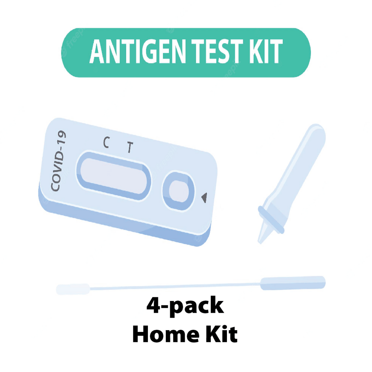 Home-pack: 4 Rapid COVID-19 Antigen Test Kits – Advanced Dosage Forms