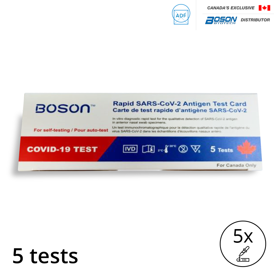 Home-pack: 5 Rapid COVID-19 Antigen Test Kits – Advanced Dosage Forms